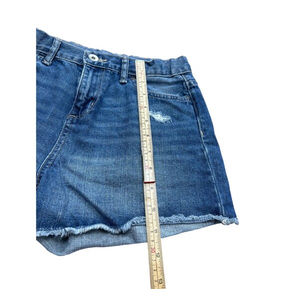 Place Kids Distressed Denim Shorts Size 12 Blue - Picture 6 of 8
